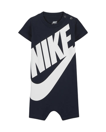 Nike Baby Boy Infant Shortall (Obsidian(5Nd369-B8W)/White, 9 Months)