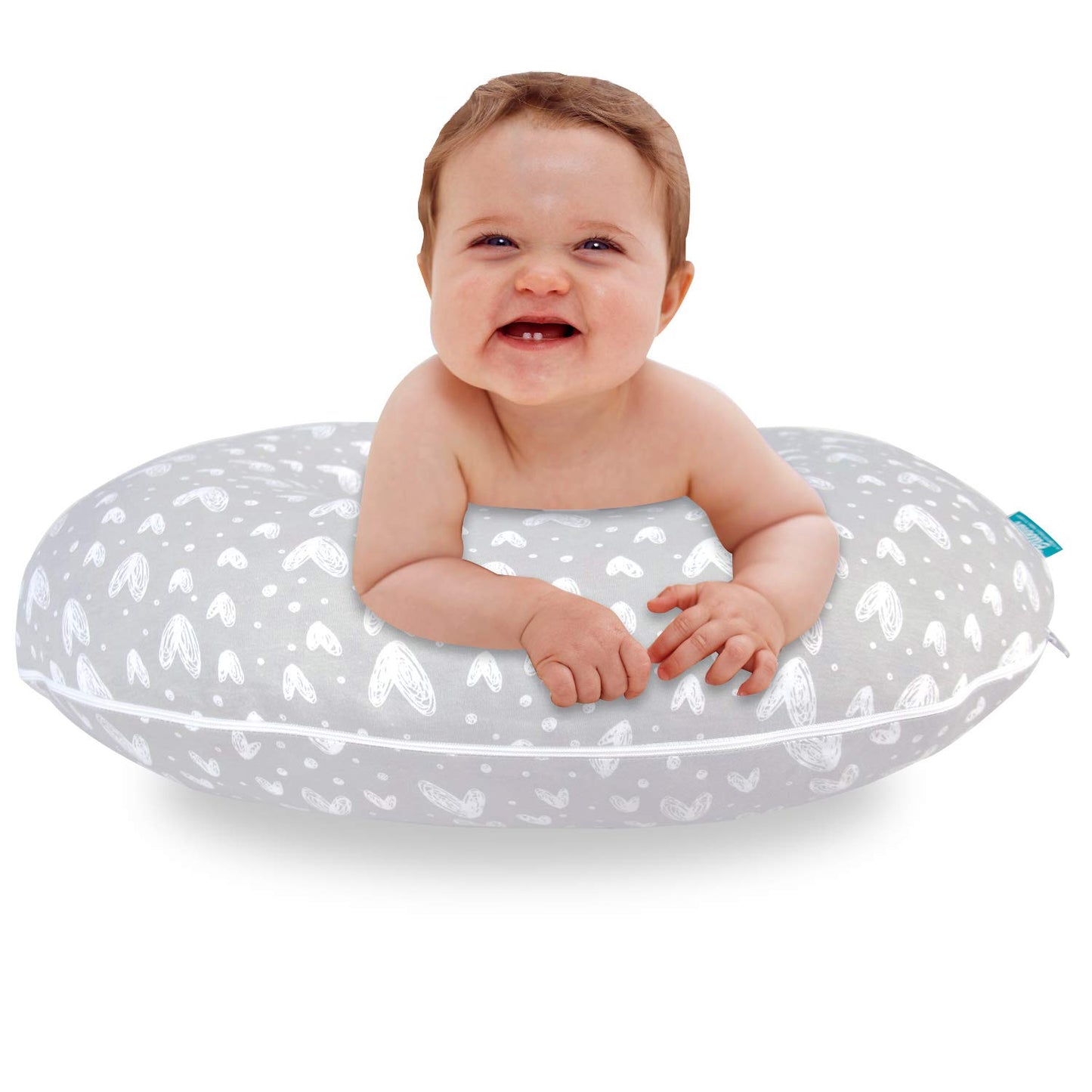 Nursing Pillow Cover 2 Pack Compatible With Boppy Pillow, 100% Jersey Cotton With Large Zipper Super Soft & Breathable & Skin Fr