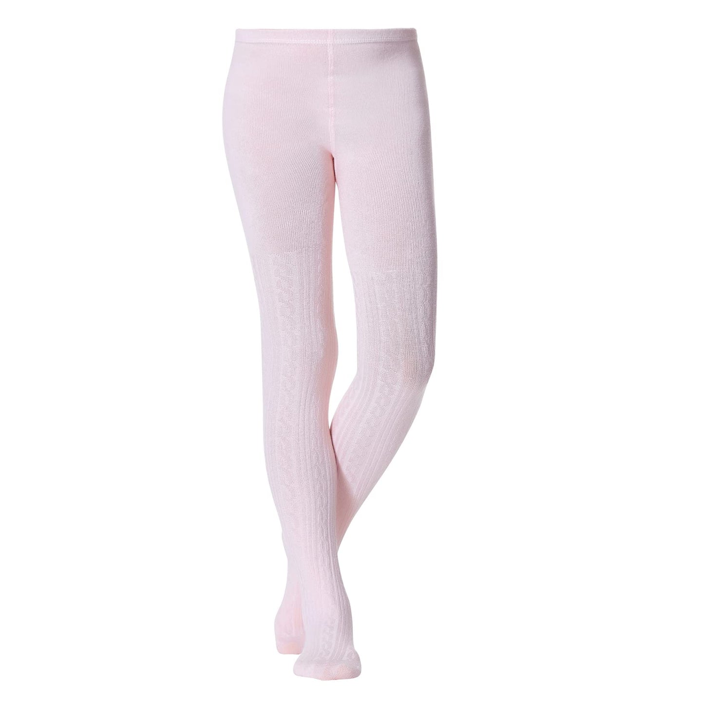 Girls Leggings Cable Knit Cotton Tights Dance Ballet Pantyhose Leggings Stocking Pants Girls Tights Age 4-12 3 Pairs White Black