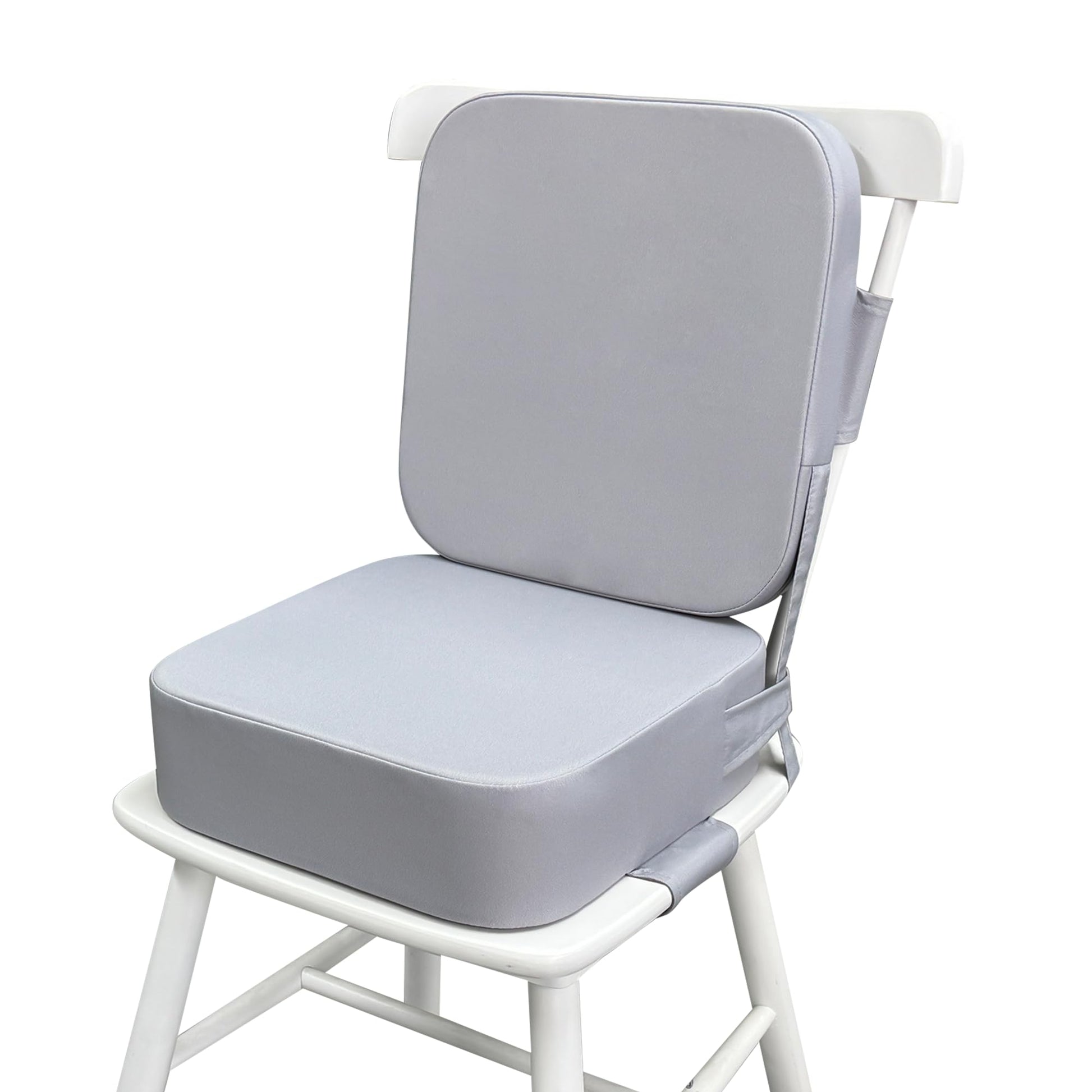Acxseo Toddler Booster Seat for Dining Table with Backrest and Adjustable Straps, Waterproof Oxford Foam Cushion with Non-Slip B