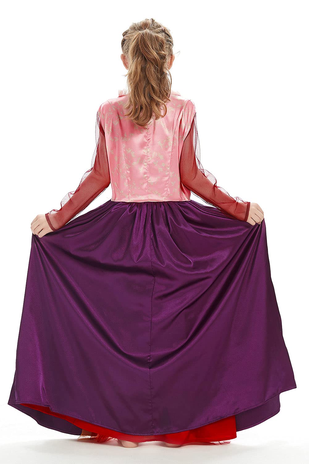 Taeyue Kids Girls Sarah Sanderson Costume Halloween Witch Cosplay Dress Outfit For Child,Small