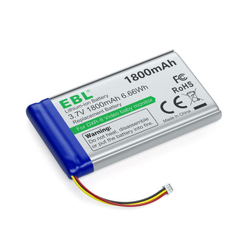 Ebl Replacement Battery For Infant Optics Dxr-8 Video Baby Monitors, 1800Mah High Capacity 3.7V Lithium Ion Sp 803048 Rechargeab