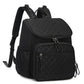 LORADI Large Capacity Diaper Bag Backpack with Stroller Buckle, Water-Resistant Travel Baby Bag with Insulated Pockets (Nylon, B
