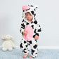 Qzerplay Unisex Kids Baby Cow Halloween Costumes Cartoon Outfit Hooded Homewear 90