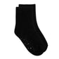 Tenpluszero 12 Pairs Non Slip Toddler Socks Crew Socks With Grips For Baby Boys Girls (Black, 1T/2T)