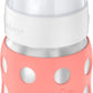 Lifefactory 8-Ounce Stainless-Steel Vacuum-Insulated Wide-Neck Baby Bottle With Hard Sippy, Cantaloupe (Ls2221Wca4)