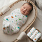 R For Rabbit Cuddlez Swaddle For New Born Baby 100% Soft Cotton Muslin | Lightweight, Breathable & SkinFriendly Multipurpose Sw