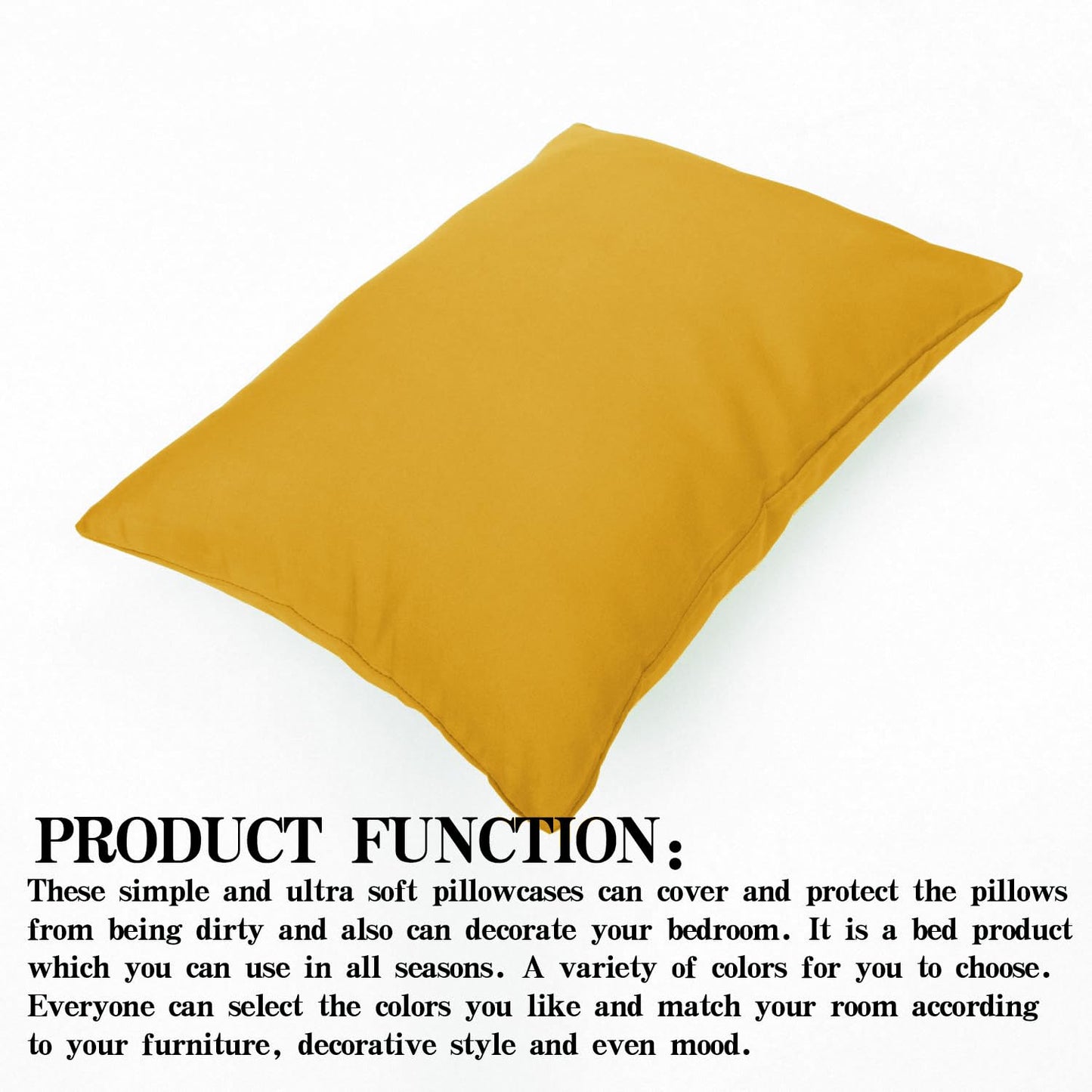 Ntbay Microfiber Toddler Pillowcases With Envelope Closure, 2 Pack 100% Brushed Microfiber Soft Travel Kids Nursery Pillow Cases