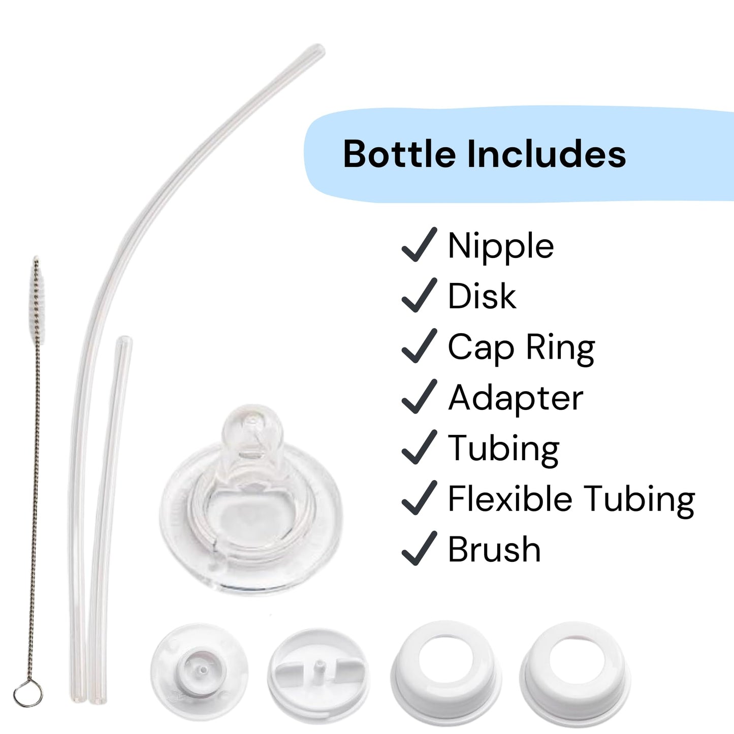 Hands-Free Baby Bottle - Anti-Colic Self Feeding Baby Bottle System 9 Oz (1 Pack - Dinosaur)