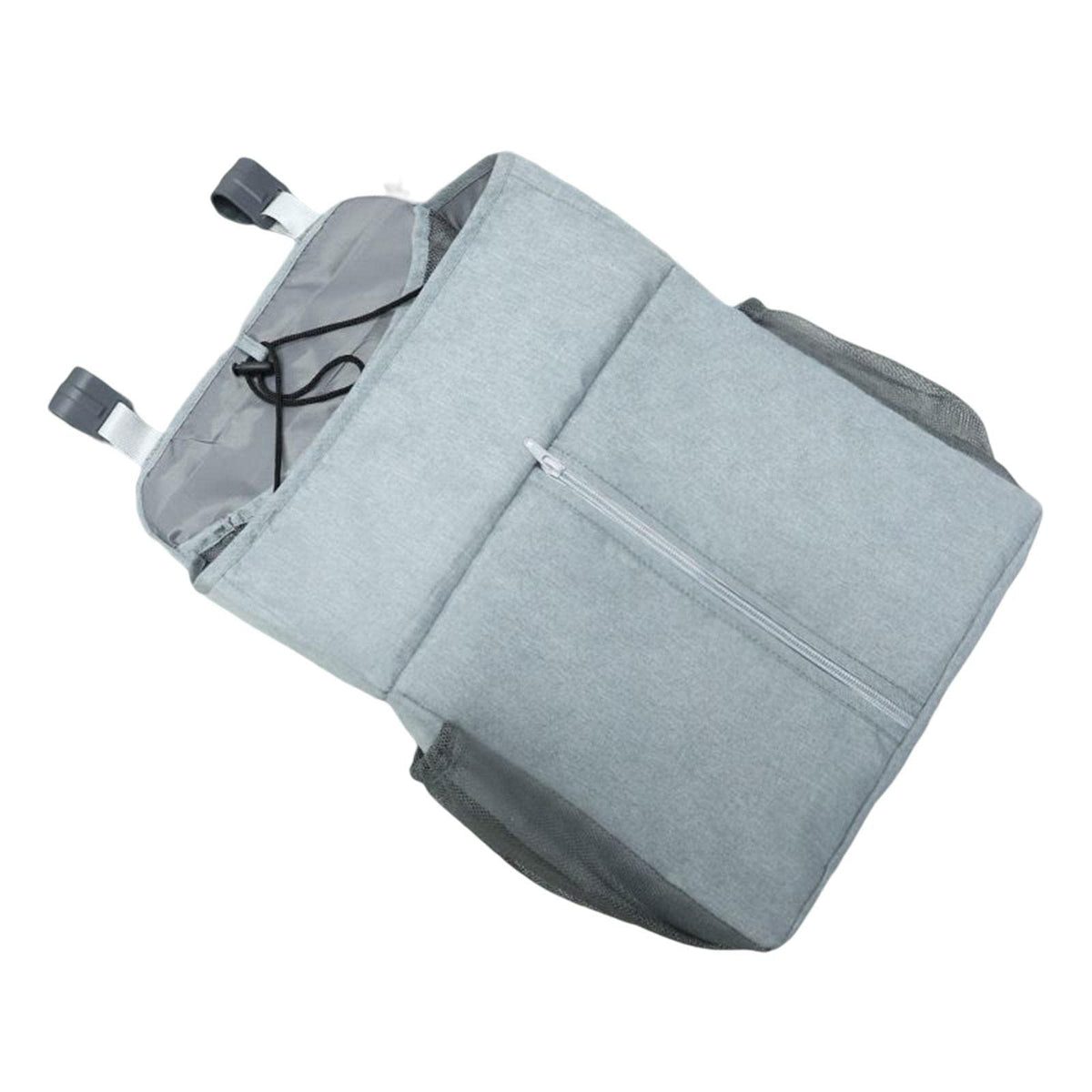 UJEAVETTE Bedside Caddy Hanging Organizer for Bedroom College Dorm Baby Bed Rails Gray