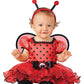 Seasons Infant Baby Girls Ladybug Dress With Tutu Skirt Halloween Costume (12-18 Months) Red Black