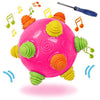 YMDLY Toys Toddler Baby Bouncing Sensory Ball - Sturdy Durable Crawling Ball Toy Fun Learning Ball Toy Two Modes Baby Music Ball