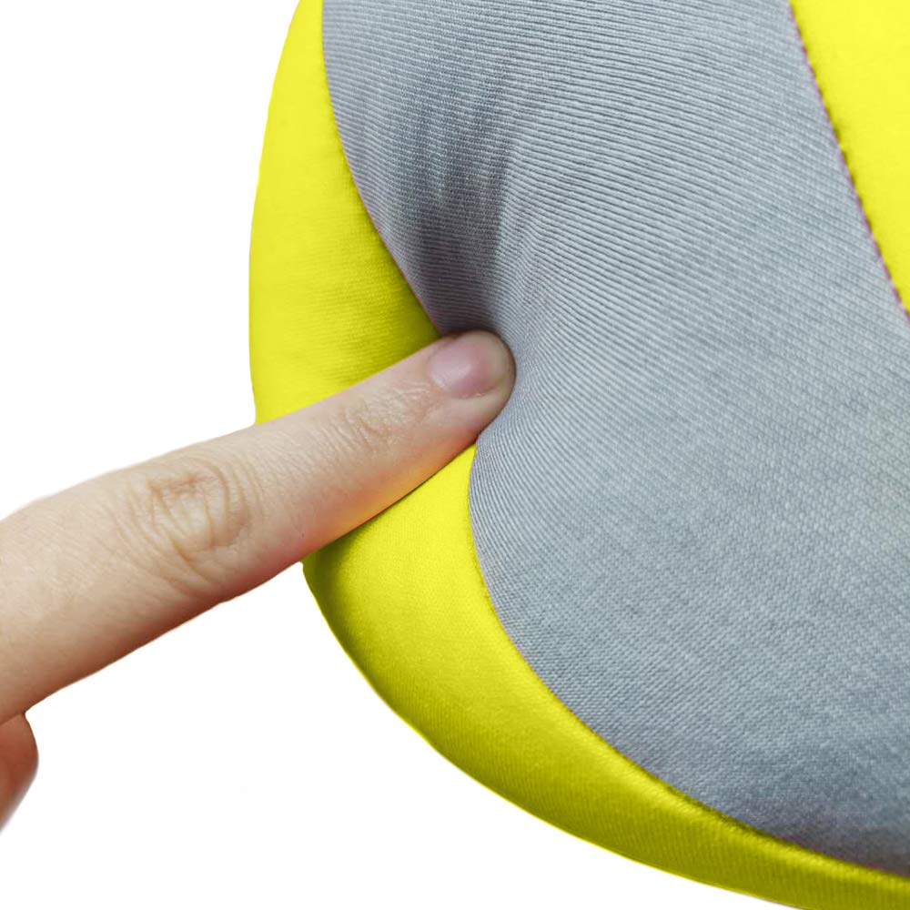 Moob Kids Travel Pillow For Car Seat Kids U-Shape Travel Neck Pillow Support Children Stroller Pillow Grey Yellow