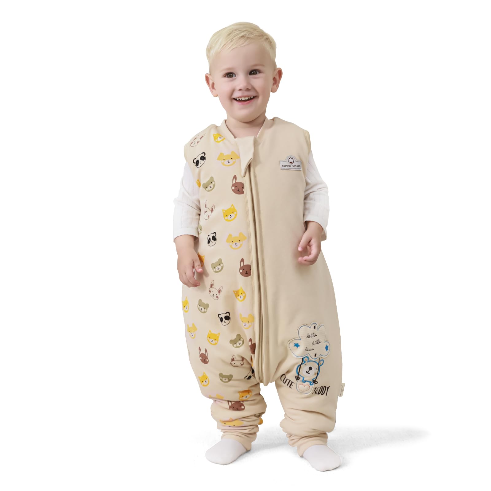 Mosebears Baby Sleep Sack with Feet, Winter Sleep Sack for Toddler, Thicken 2.5 TOG (6-18 Months, 28-34 inches)