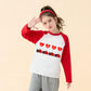 Ddsol Toddler Little Girl Valentine Day Shirt Baby Kid Love Heart Ladybug Print Tshirt Red White Raglan Long Sleeve Cotton Tee T