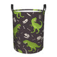 Pevtufa Dinosaur Skeleton (2) Foldable Laundry Basket Organizer,Fabric Clothes Toy Storage Basket Nursery Hamper Storage Bin For