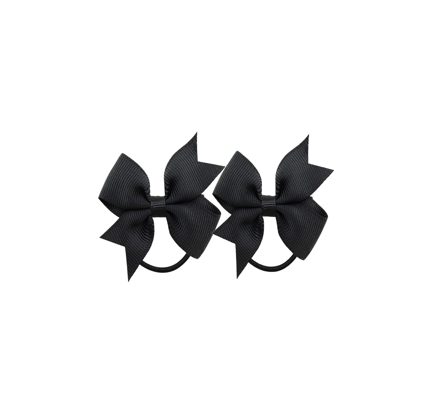 Lddcx Baby Girls' Hair Ties With Bows For Toddler Ponytail Holders Small Hair Ties (Fs3) (Bk)