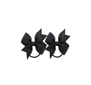 Lddcx Baby Girls' Hair Ties With Bows For Toddler Ponytail Holders Small Hair Ties (Fs3) (Bk)