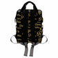Artsadd Custom Name Diaper Bag With Thermal Pockets, Yellow Monogram Travel Shoulder Bag Customized Baby Backpack With Name Caus