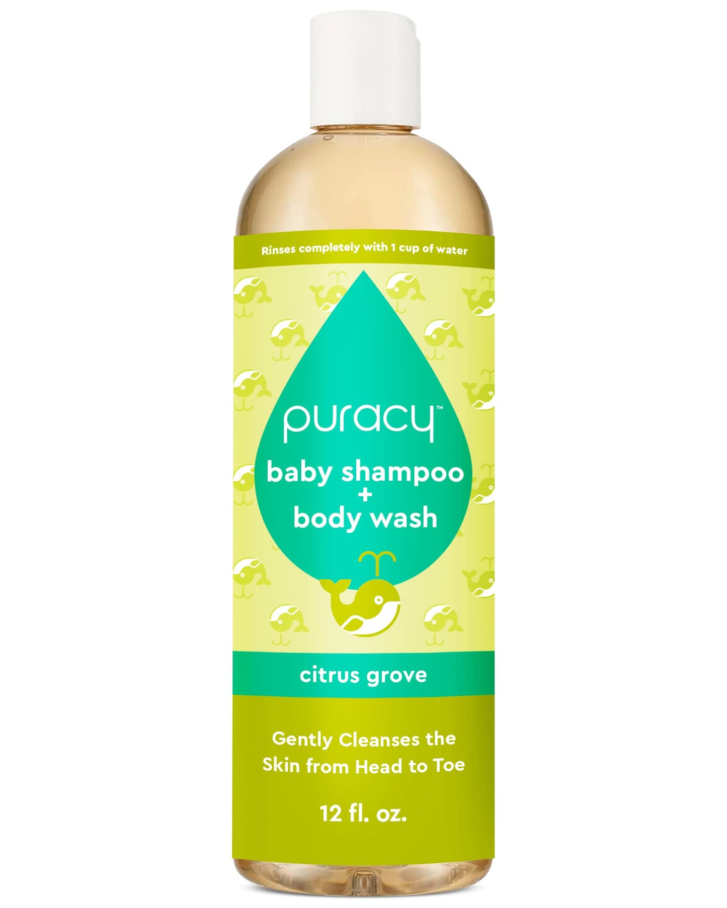Puracy Shampoo & Body Wash For Children, Gently Scented Natural Baby Wash For Sensitive Skin, Plant-Based Baby Shampoo And Daily