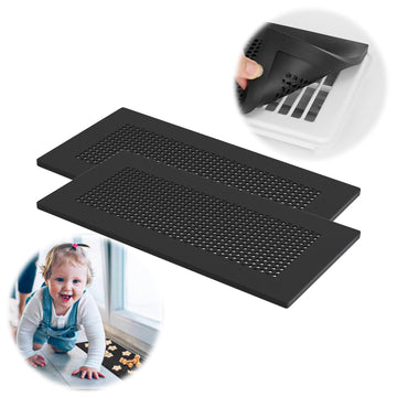 Kodomoore Baby Proof Vent Cover - Soft Silicone Child & Pet Proof, Catches Small Items, Protects Toes, Ensures Air Ventilation,