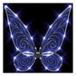 Quescu Light Up Fairy Wings For Adults,Led Butterfly Wings For Girls Women,Halloween Costume Dress Up, Gifts For Kids White