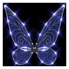 Quescu Light Up Fairy Wings For Adults,Led Butterfly Wings For Girls Women,Halloween Costume Dress Up, Gifts For Kids White