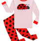Kikizye Baby Ladybug Girls Long Sleeve Pajama Toddler Cotton Sleepwear Size 18-24 Mothes