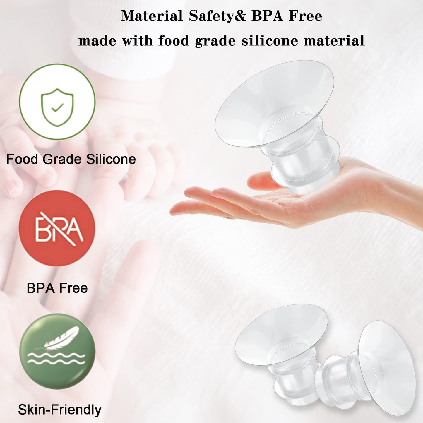 21Mm Flange Inserts Compatible With Momcozy S12 Pro/S9 Pro /M5/M9/Medela/Tsrete Wearable Breast Pump,Suitable Spectra S1/S2, Red