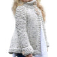 Willow Dance Toddler Baby Girls Autumn Winter Clothes Button Knitted Sweater Cardigan Cloak Warm Thick Coat (Beige, 1-2T)