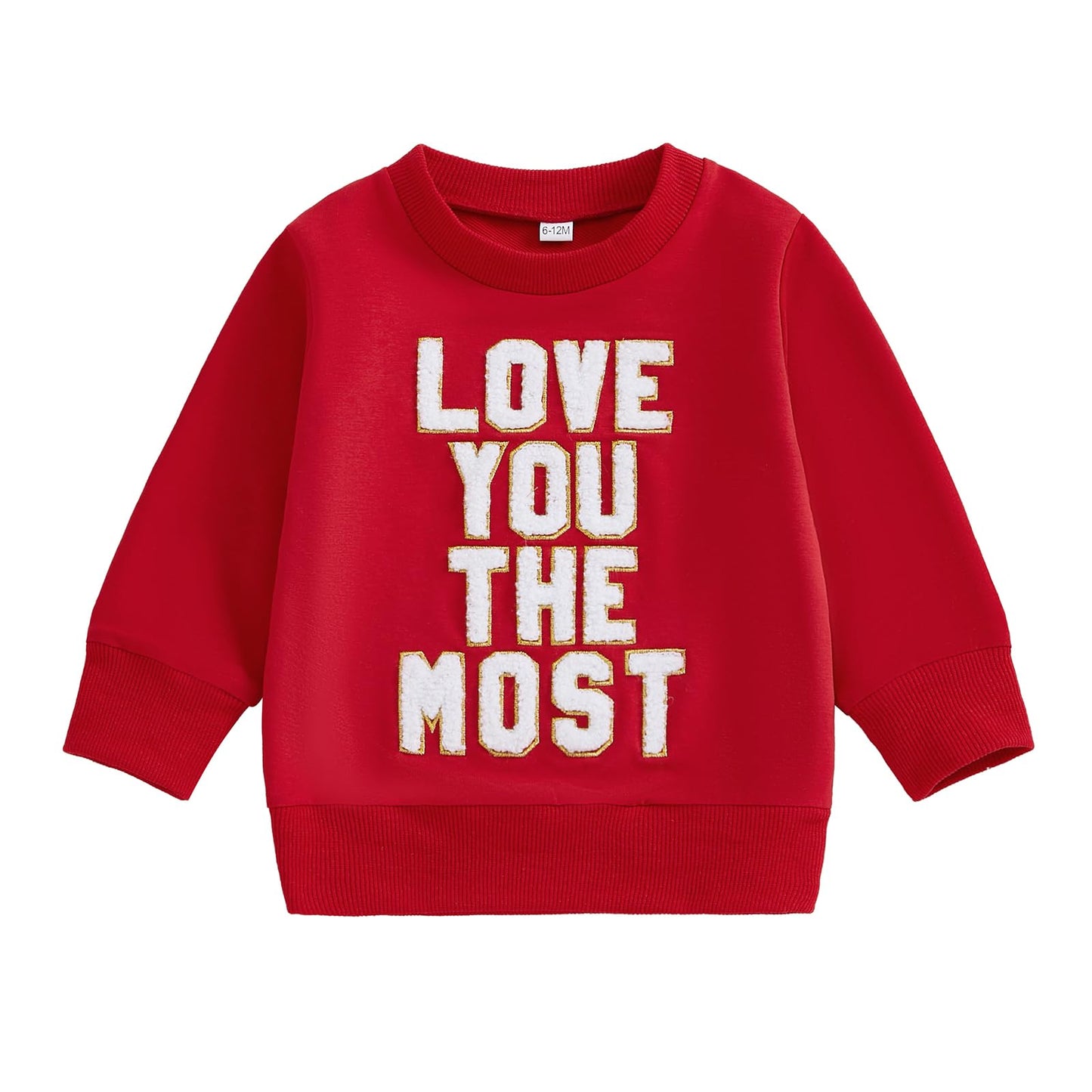 Bonangber Toddler Baby Girl Valentines Day Outfit Love Crewneck Sweatshirt Letter Long Sleeve Shirt Pullover Tops Valentines Day