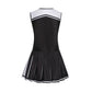 Lmyove Classic Black 5-Piece Cheerleading Set For Girls - Includes Top, Skirt, Pom Poms, Headband, And Socks,4-5Y