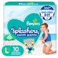 Pampers Splashers Swim Diapers Large 10 Ct
