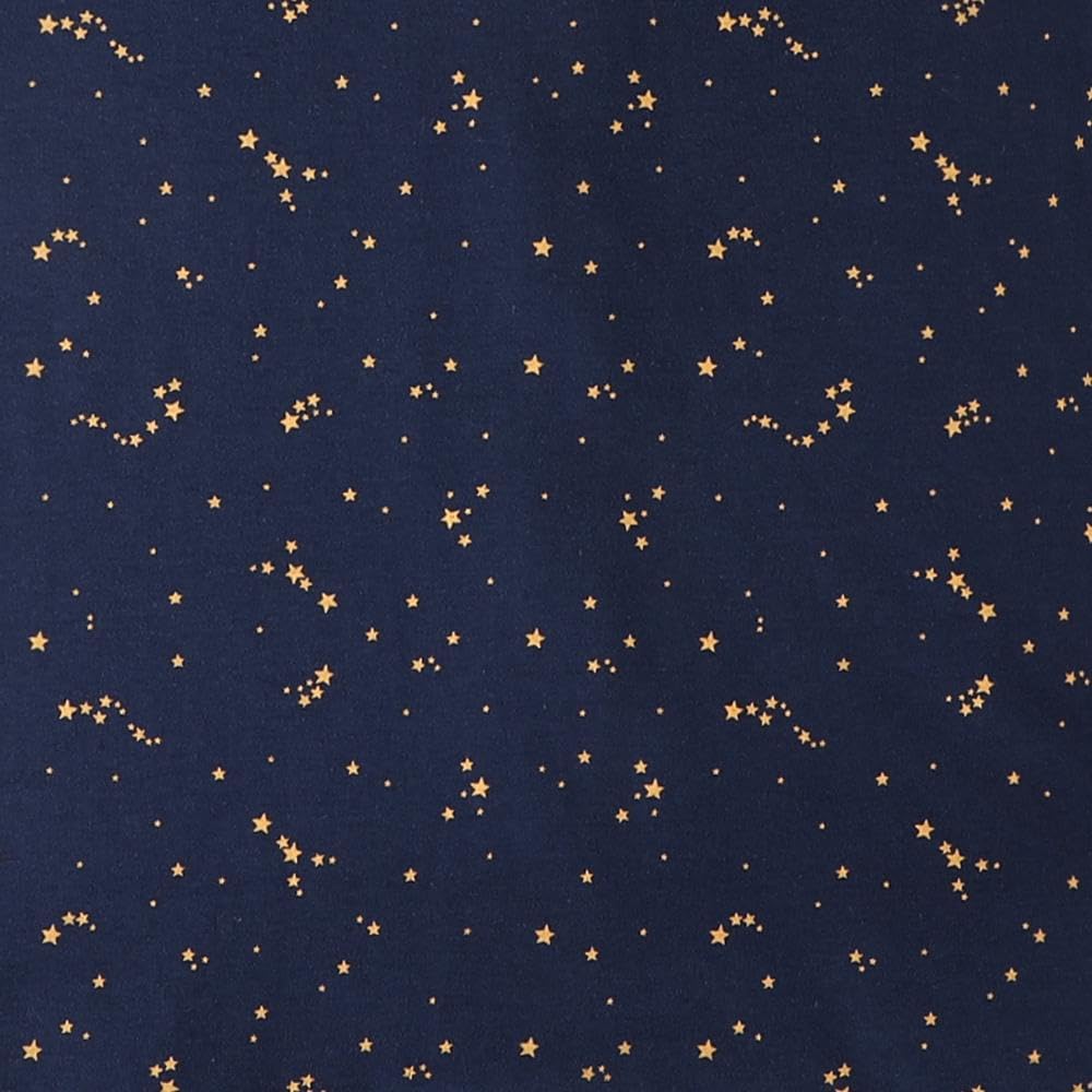 Owlivia Organic Cotton Baby Boy Girl Zip Up Sleep N Play, Footless, Long Sleeve(6-12 Months, Starry Sky)