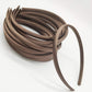 Hixixi 20pcs pack Girls/Women Diy Satin Fabric Covered Ribbon Headbands Hairband (20pcs brown color)