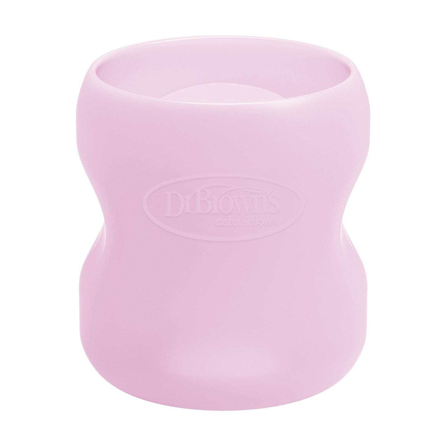 Dr. Brown'S Natural Flow Options+ Glass Baby Bottle Sleeves,100% Silicone,5 Oz,Wide-Neck,Pink