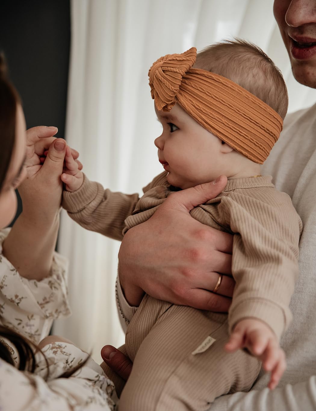 Zurlefy Stretchy Baby Girl Headbands Bows, Infant Headband Bows For Baby Bonnet Newborn Head Wraps Toddler Unisex (Xh003)