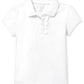 The Children'S Place Baby Girls And Toddler Girls Short Sleeve Ruffle Pique Polo, White, 2T