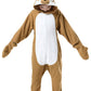 Canasour Kids Sloth Onesie Halloween Cosplay Costume Girls Animal Unisex Outfuit One Piece Hooded Soft Pajamas Brown Party 10-12