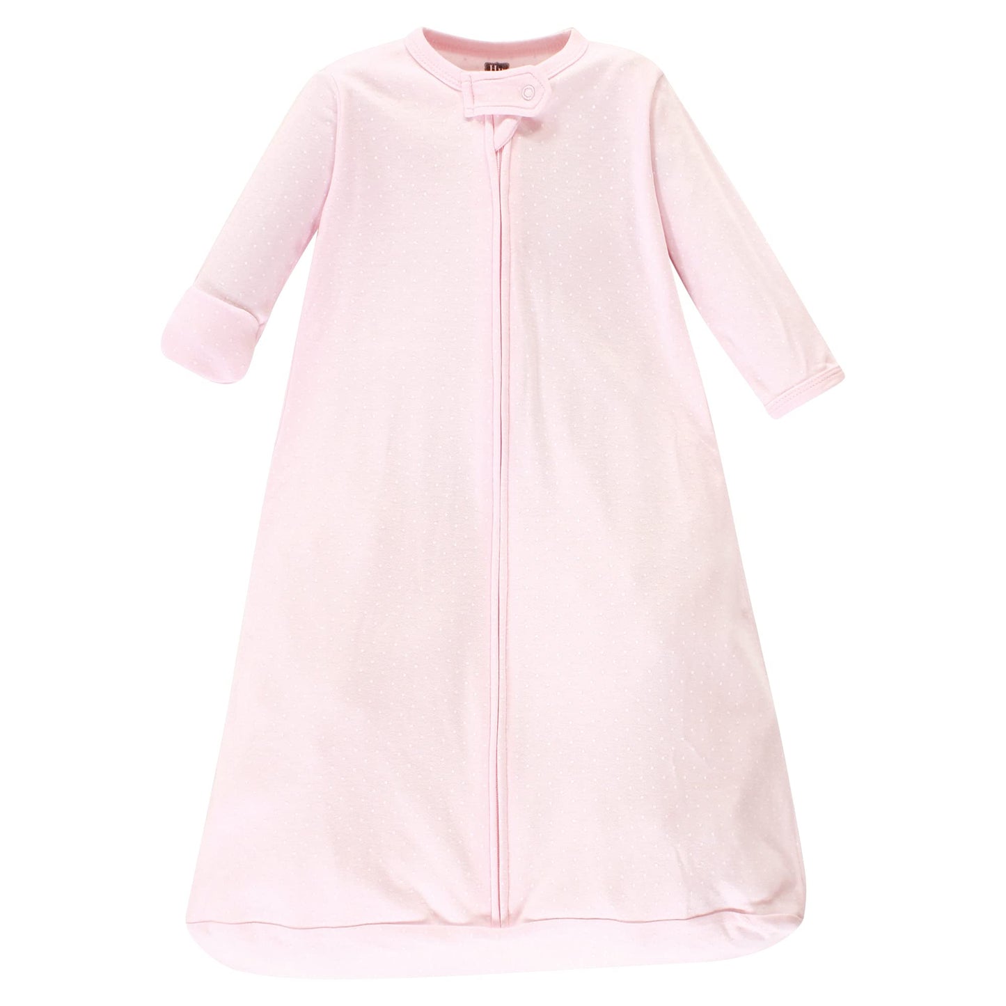 Hudson Baby Unisex Baby Cotton Long-Sleeve Wearable Sleeping Bag, Sack, Blanket, Basic Pink Floral, 12-18 Months