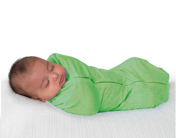 MammaChamp Swaddle Pod/Blanket/Sleep Sack Wrap Transition Bag with Zipper Infant Baby (Pack of 1) (Green)
