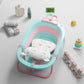 Lifelong Cuppy Baby Bath Tub For 03 Years, Newborn Baby Essentials, Foldable KidFriendly  Mini Swimming Pool Tub, Padded Cush