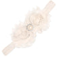 Baby Girl Flower Headband And Hair Accessories - Floral Headpiece With Bows For Newborn And Infant Girls