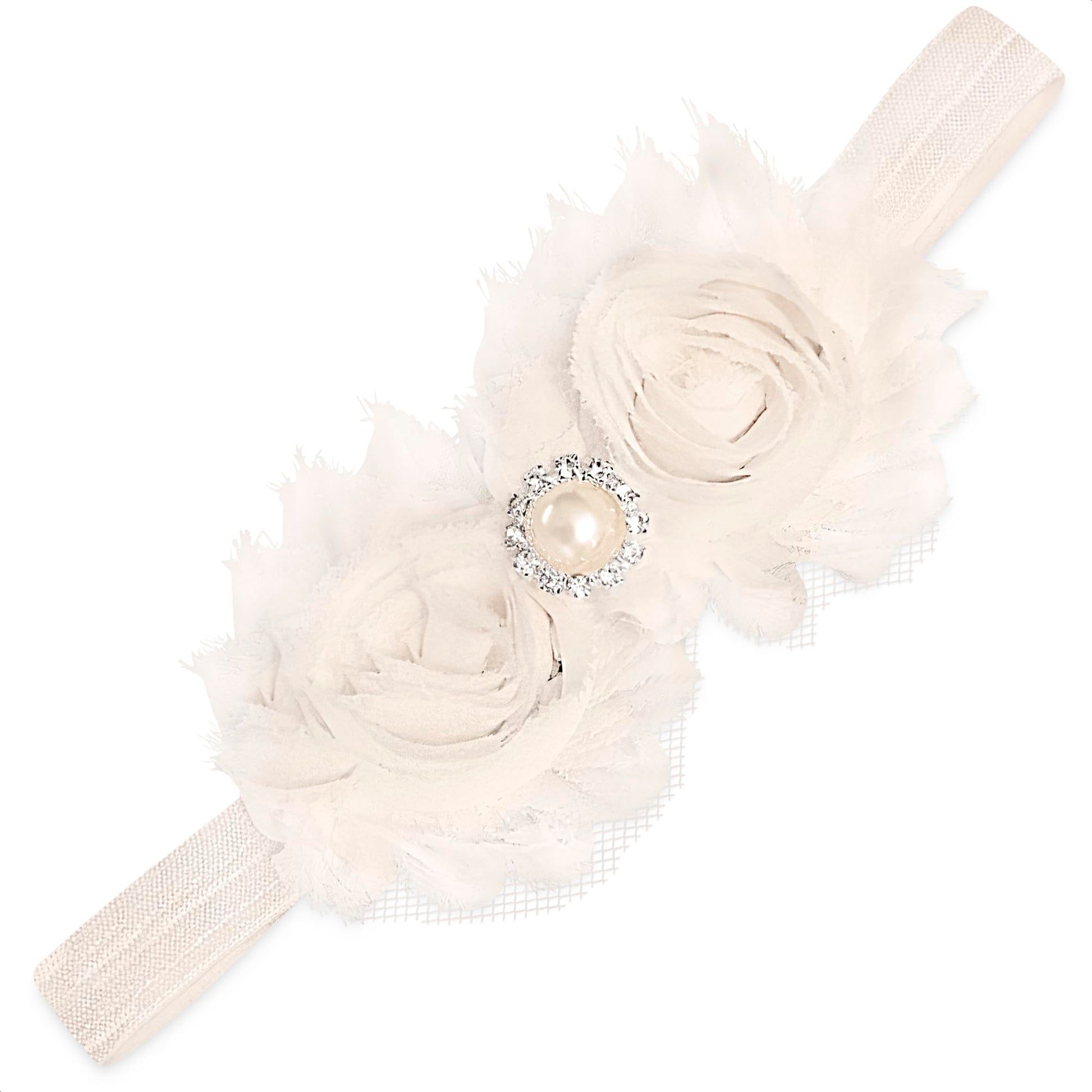 Baby Girl Flower Headband And Hair Accessories - Floral Headpiece With Bows For Newborn And Infant Girls