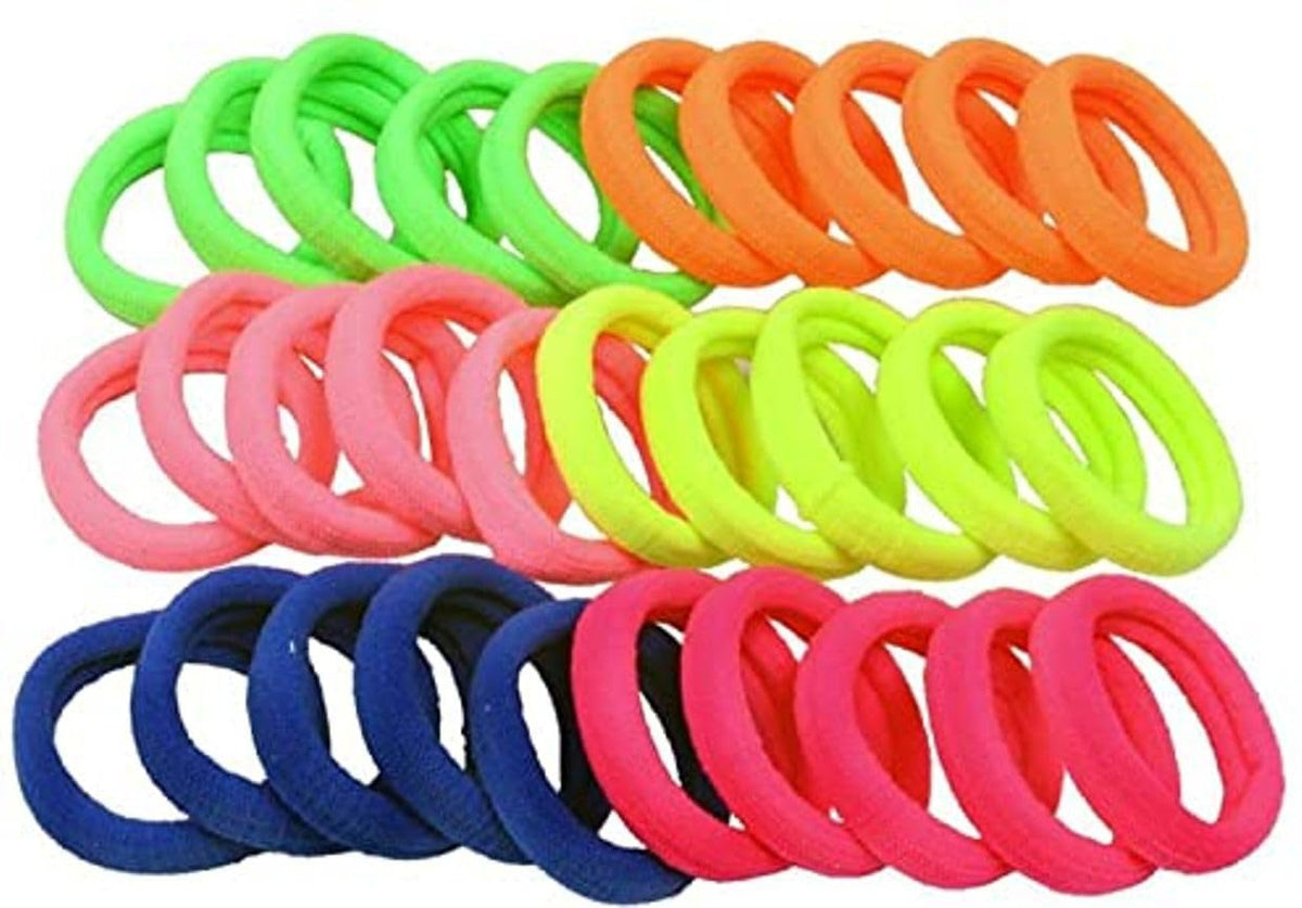 Blubby 30 Pieces Nylon Baby Hair Ties  Small Elastic Rubber Bands for Infants, Newborns, and Toddlers  Ponytail Holder, Thick 