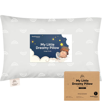 Keababies Toddler Pillow - Soft Organic Cotton Toddler Pillows For Sleeping, 13X18 Small Pillow For Kids, Kids Pillows For Sleep