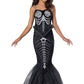 Skeleton Mermaid Girls Costume - Medium 10-12