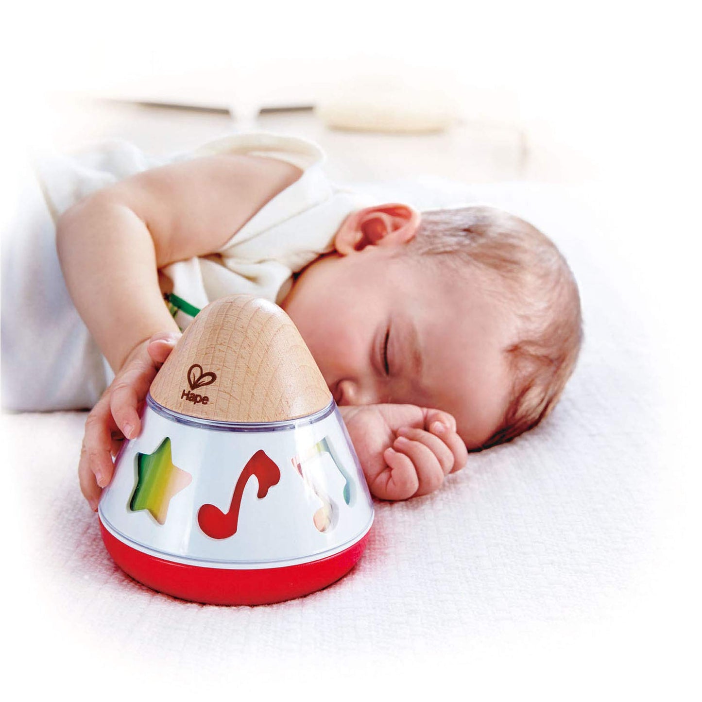 Hape E0332 Rotating Baby Music Box, Spin & Play The Music, Battery Not Needed, 40 x 40 Cm, Multicolor