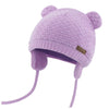 Duoyeree Kids Baby Hat Soft Warm Cable Knit Beanie Toddler Girl Fall Winter Hats(Purple,6-12 Months)