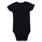 Romperinbox Unisex Solid Black Baby Bodysuit 0-24 Months (3-6 Months, Black)